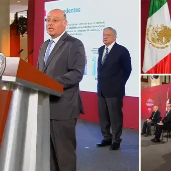 Hector Valle se presentó en La Mañanera para presentar la iniciativa Juntos por la Salud