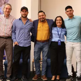 Elenco "Va por Diego" en charla para alumnos del Tec de Monterrey campus Chiapas