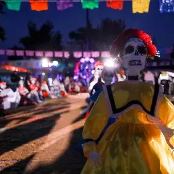 Fiesta de Humanidades de PrepaTec Guadalajara para celebrar el día de muertos.