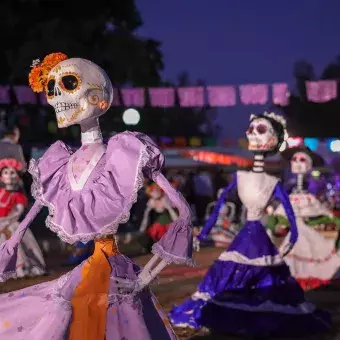 Fiesta de Humanidades de PrepaTec Guadalajara para celebrar el día de muertos.