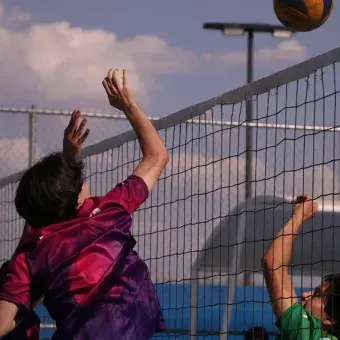 No podía faltar el voleibol