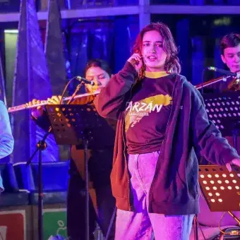 Cantando con el corazón en Fiestas Tec 2023 campus SLP