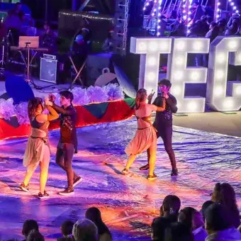 Presentación de Ritmos Latinos Fiestas Tec 2023 campus SLP