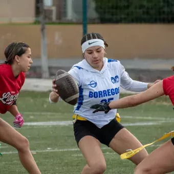 Corredora del equipo femenil de tochito