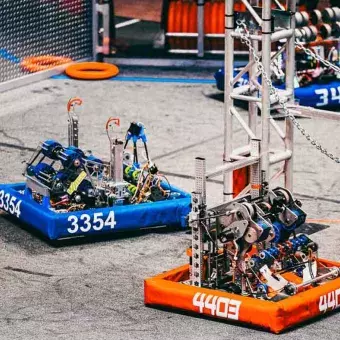 Los robots del reto CRESCENDO en FIRST Regional Laguna 2024