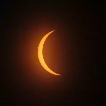 Momentos antes del eclipse solar total 2024 en Torreón desde el Tec de Monterrey campus Laguna