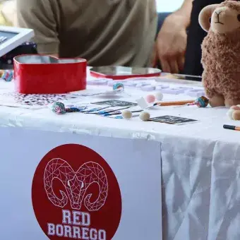 Los stands lucieron mascotas de los grupos estudiantiles.