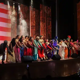 Elenco de teatro musical