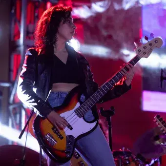 Estudiantes y EXATEC de campus Hidalgo durante su presentación en Ensamble Legacy