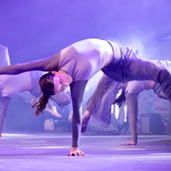 Estudiantes y EXATEC de campus Hidalgo durante su presentación en Ensamble Legacy