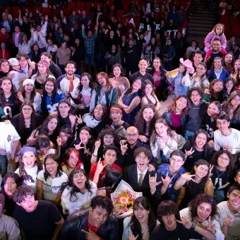 Estudiantes y EXATEC de campus Hidalgo durante su presentación en Ensamble Legacy