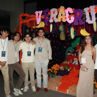 Fiesta del día de muertos en PrepaTec Santa Anita.