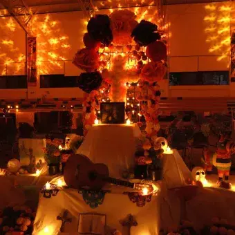 Fiesta del día de muertos en PrepaTec Santa Anita.