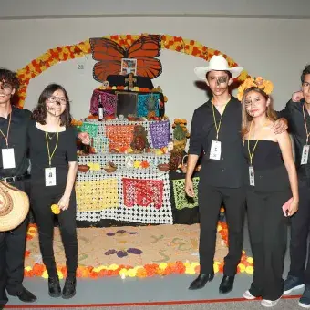Fiesta del día de muertos en PrepaTec Santa Anita.