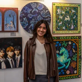 Entre nervios, emoción y nuevas conexiones, los seis estudiantes confirmaron que su trabajo puede dialogar con el circuito artístico profesional.