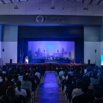 Vista del público en la ceremonia