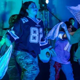 Baile moderno durante el evento