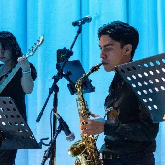 La música en vivo fue presentada por la Compañía de Músicos del campus Sinaloa