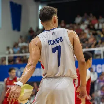 Jugador de la Madero durante el partido