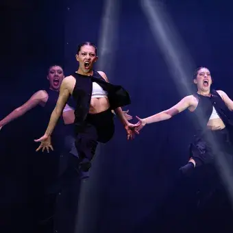 Alumnos durante concurso Tec Dance.